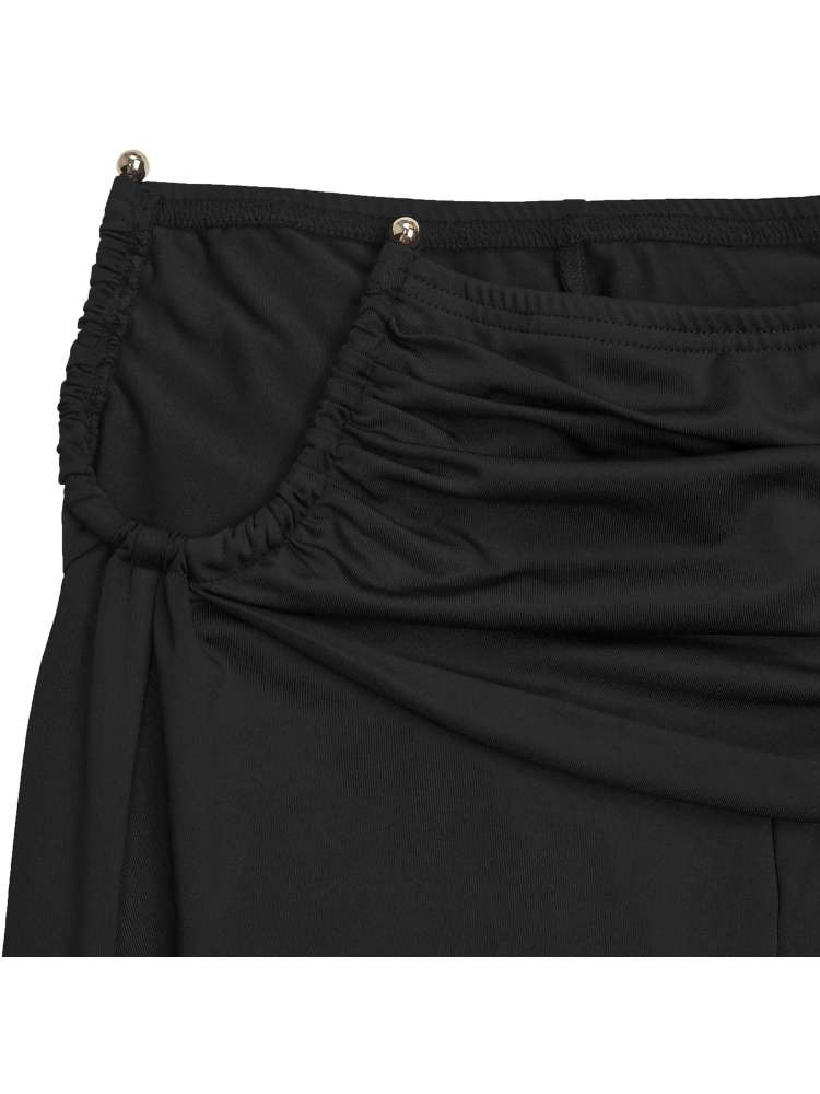 Twist Halter Ruched Capri Pants Sets