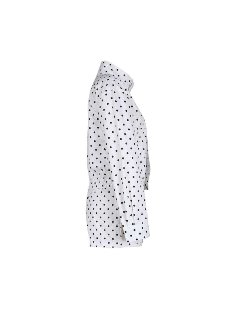 Polka Dots Lapel Jackets Short Sets