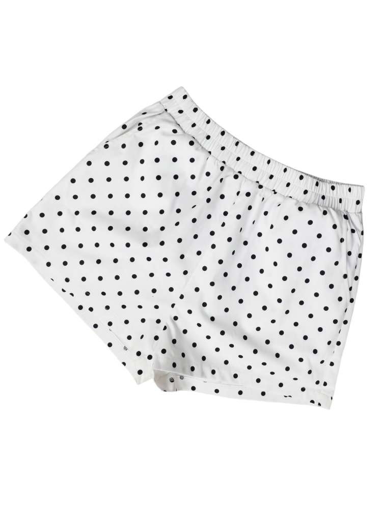 Polka Dots Lapel Jackets Short Sets